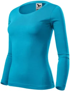 MALFINI Dámské tričko s dlouhým rukávem Fit-T Long Sleeve - Tyrkysová | XXL