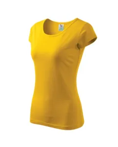 Dámské triko s velmi krátkým rukávem, žlutá, XL