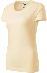 Dámské triko, strukturovaná organická bavlna, mandlová, XL