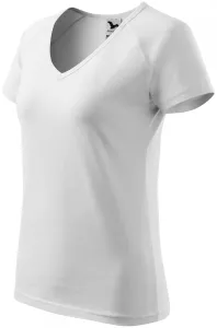 Dámské triko zúženě, raglánový rukáv, bílá #578525