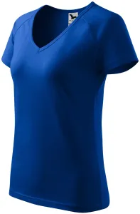Dámské triko zúženě, raglánový rukáv, kráľovská modrá, XL