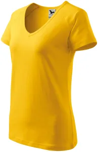 Dámské triko zúženě, raglánový rukáv, žlutá #578538