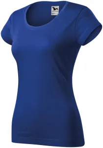 Dámské triko zúžené s kulatým výstřihem, kráľovská modrá, 2XL