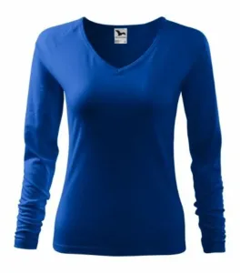 MALFINI Dámské tričko s dlouhým rukávem Elegance - Královská modrá | S
