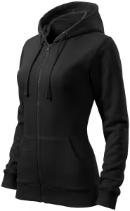 MALFINI Dámská mikina Trendy Zipper - Černá | XXL