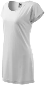 Dámské splývavé tričko/šaty, bílá #3483984