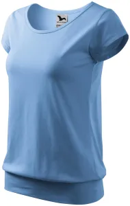 Dámské trendové tričko, nebeská modrá