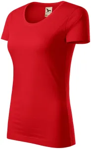 Dámské triko, organická bavlna, červená