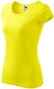 Dámské triko s velmi krátkým rukávem, citrónová