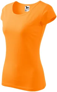 Dámské triko s velmi krátkým rukávem, mandarinková oranžová #3483651