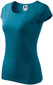 Dámské triko s velmi krátkým rukávem, petrol blue #3483618