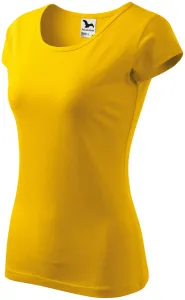 Dámské triko s velmi krátkým rukávem, žlutá