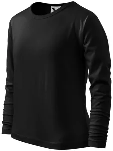 MALFINI Dětské tričko s dlouhým rukávem Long Sleeve - Černá | 122 cm (6 let)