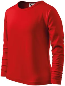 MALFINI Dětské tričko s dlouhým rukávem Long Sleeve - Červená | 134 cm (8 let)