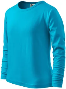 MALFINI Dětské tričko s dlouhým rukávem Long Sleeve - Tyrkysová | 110 cm (4 roky)