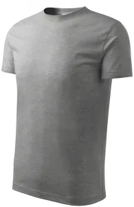 MALFINI Dětské tričko Basic - Tmavě šedý melír | 134 cm (8 let)