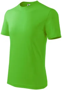 Dětské tričko jednoduché, jablkově zelená