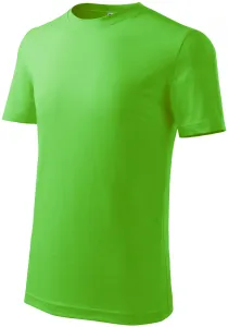 Dětské tričko klasické na leto, jablkově zelená