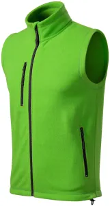 Fleecová vesta kontrastní, jablkově zelená
