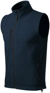 Fleecová vesta kontrastní, tmavomodrá