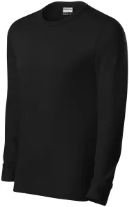 Odolné pánské tričko s dlouhým rukávem, černá #3488756