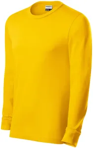Odolné pánské tričko s dlouhým rukávem, žlutá