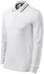 MALFINI Pánská polokošile s dlouhým rukávem Contrast Stripe LS - Bílá | XXL