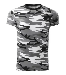 MALFINI Maskáčové tričko Camouflage - Maskáčová šedá | XXXL