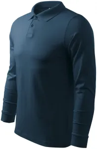 MALFINI Pánská polokošile s dlouhým rukávem Single J. LS - Námořní modrá | L