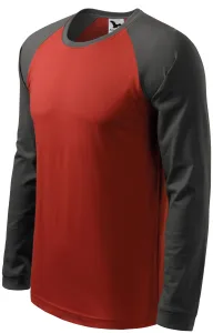 MALFINI Pánské tričko s dlouhým rukávem Street LS - Marlboro červená | XL
