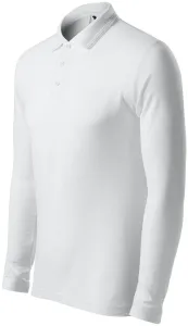 MALFINI Pánská polokošile s dlouhým rukávem Pique Polo LS - Bílá | L