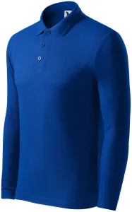 MALFINI Pánská polokošile s dlouhým rukávem Pique Polo LS - Královská modrá | XXL