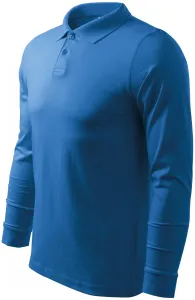MALFINI Pánská polokošile s dlouhým rukávem Single J. LS - Azurově modrá | XXL