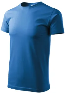 MALFINI Pánské tričko Basic - Azurově modrá | XXXXL