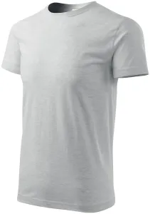 MALFINI Pánské tričko Basic - Světle šedý melír | XXXXL