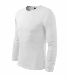 MALFINI Pánské tričko s dlouhým rukávem Fit-T Long Sleeve - Bílá | XL