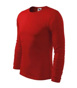 MALFINI Pánské tričko s dlouhým rukávem Fit-T Long Sleeve - Červená | S