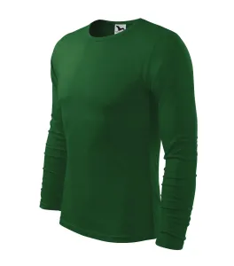 MALFINI Pánské tričko s dlouhým rukávem Fit-T Long Sleeve - Lahvově zelená | XXL