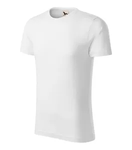 Pánské triko, strukturovaná organická bavlna, bílá, 3XL