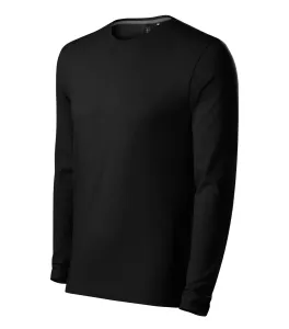 MALFINI Pánské tričko s dlouhým rukávem Brave - Černá | XL