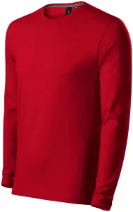 MALFINI Pánské tričko s dlouhým rukávem Brave - Jasně červená | M