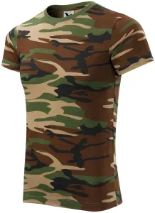 MALFINI Maskáčové tričko Camouflage - Maskáčová hnědá | L