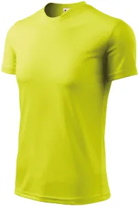 Tričko s asymetrickým průkrčníkem, neonová žlutá #581723