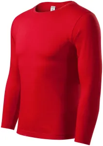MALFINI Tričko s dlouhým rukávem Progress LS - Červená | XXL