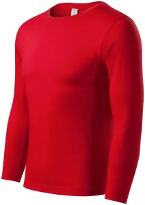 MALFINI Tričko s dlouhým rukávem Progress LS - Červená | XL