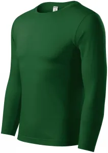MALFINI Tričko s dlouhým rukávem Progress LS - Lahvově zelená | XXL
