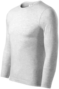 MALFINI Tričko s dlouhým rukávem Progress LS - Světle šedý melír | S