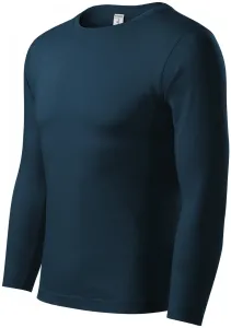 MALFINI Tričko s dlouhým rukávem Progress LS - Námořní modrá | M