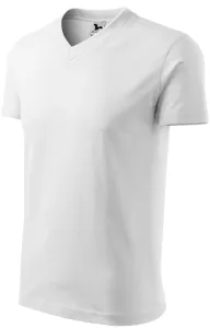 Tričko s krátkým rukávem, středně hrubé, bílá, L