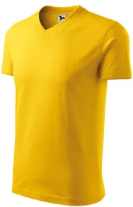Tričko s krátkým rukávem, středně hrubé, žlutá, S